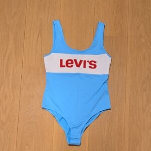 Levi's Blue and White Bodysuit
